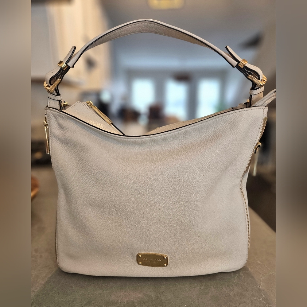 Michael Kors Leather Cream Purse